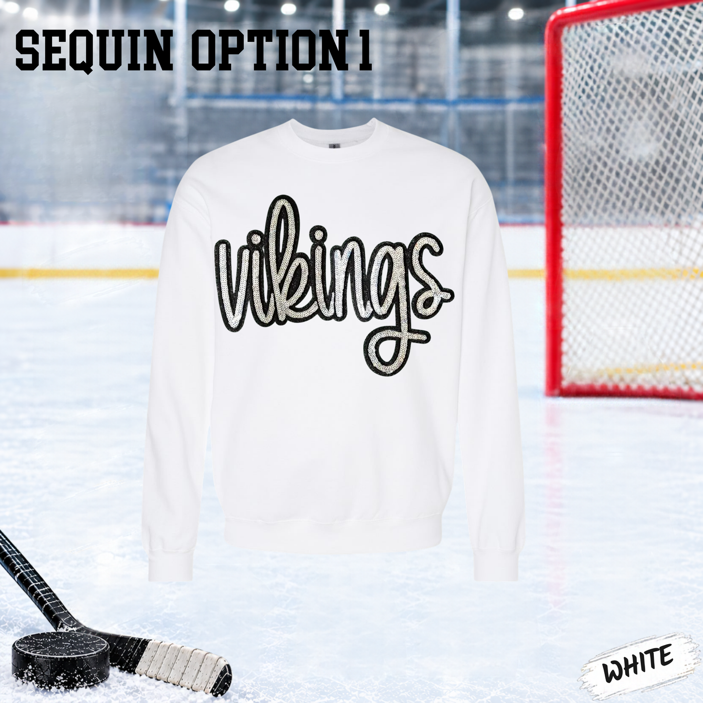 ViKiNGS SEQUiN CREWNECK