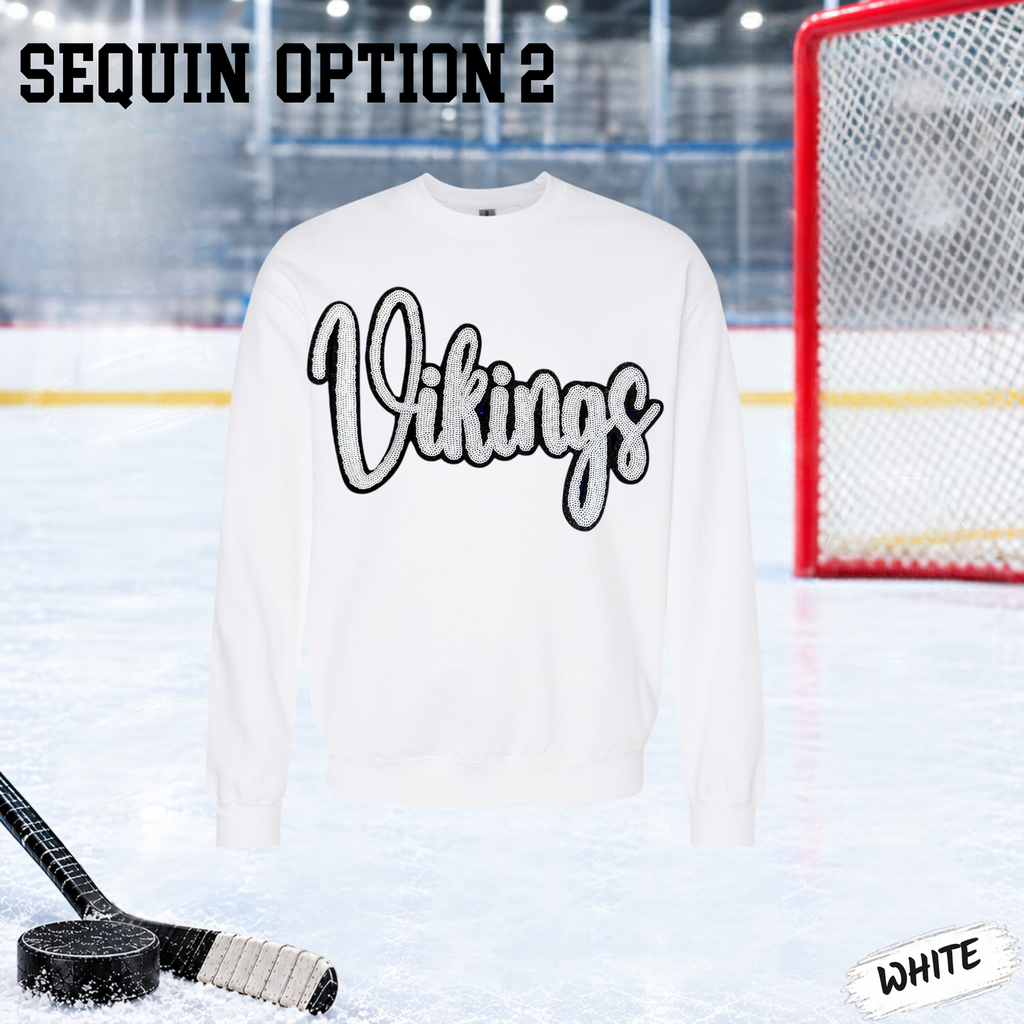 ViKiNGS SEQUiN CREWNECK