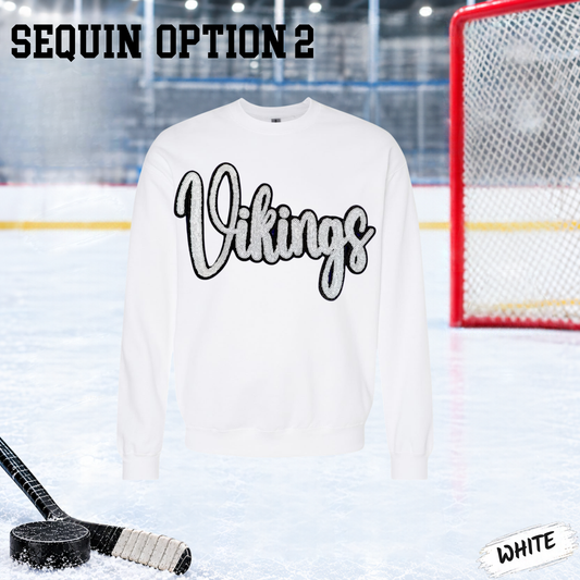 ViKiNGS SEQUiN CREWNECK